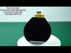 3.4 polegadas Circular Display Screen 480x480 Pixel Resolução Display com MIPI Interface