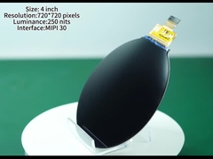 4Módulo de exibição LCD circular de 0,0 polegadas 720*720 pixels Exibição TFT de alta resolução com luz de fundo LCD